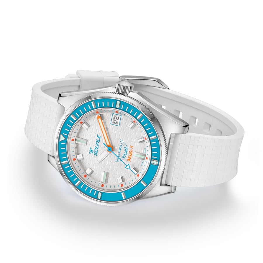 Squale Matic S White Mosaic Rubber MATICLBWT.MRWT