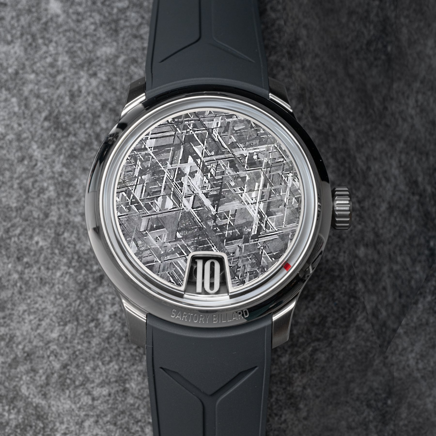 Sartory Billard SB10 Jump Hour Meteorite On Strap