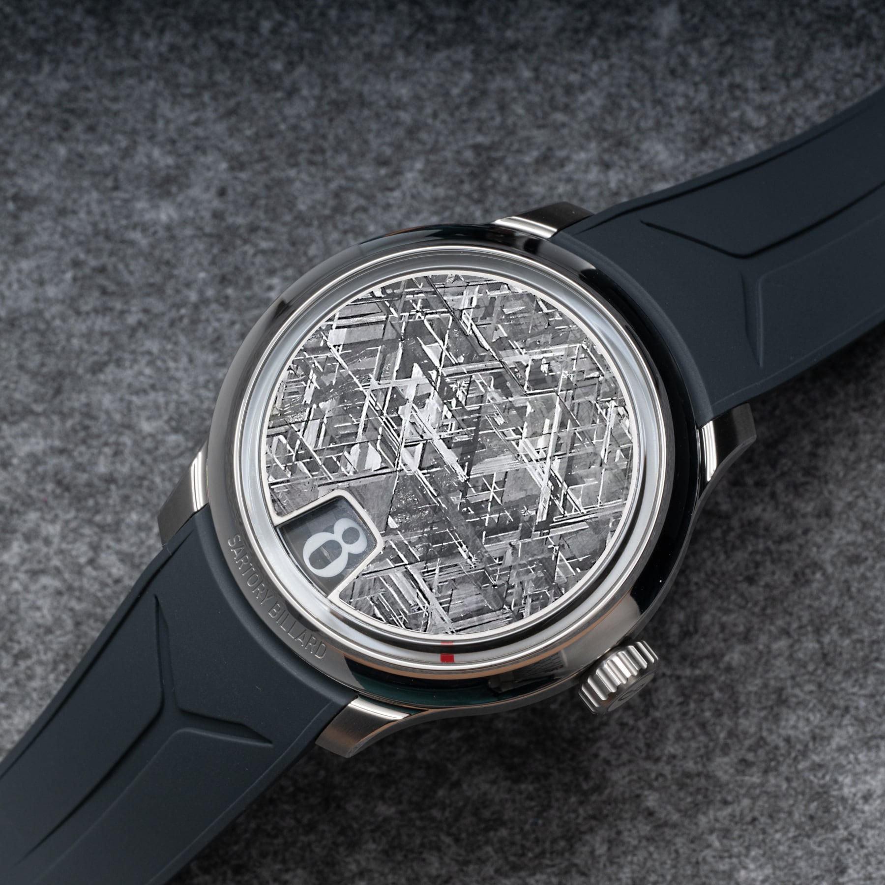Sartory Billard SB10 Jump Hour Meteorite On Strap