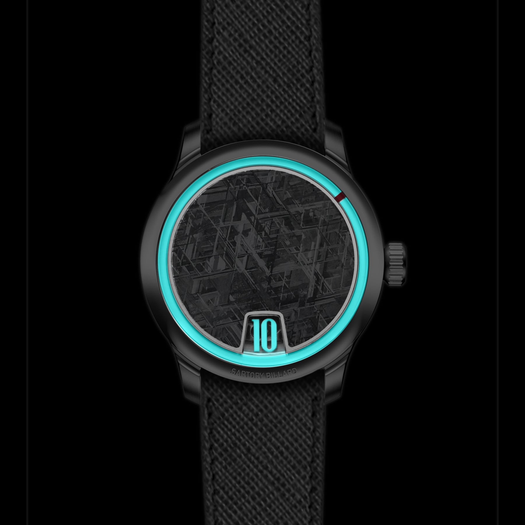 Sartory Billard SB10 Jump Hour Meteorite On Bracelet