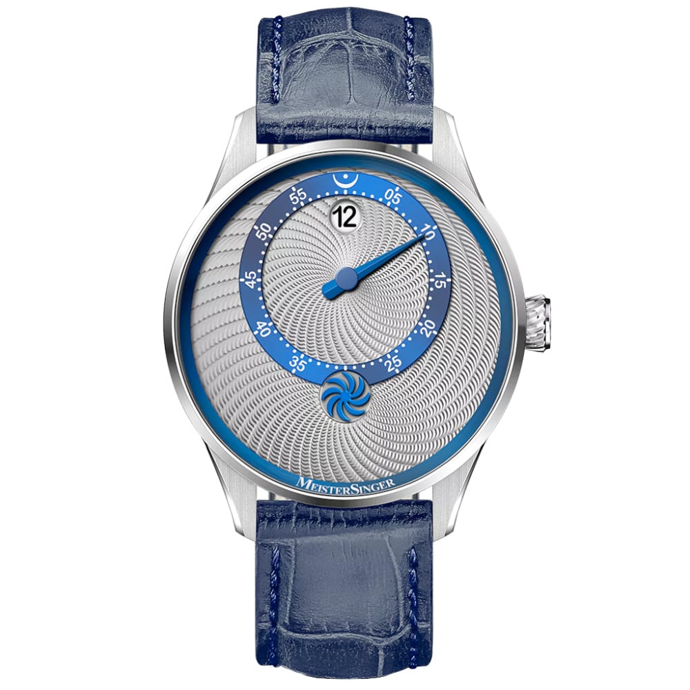 MeisterSinger Souscription Panthero Jumping Hour Guilloché SOUS-PTJHG927B
