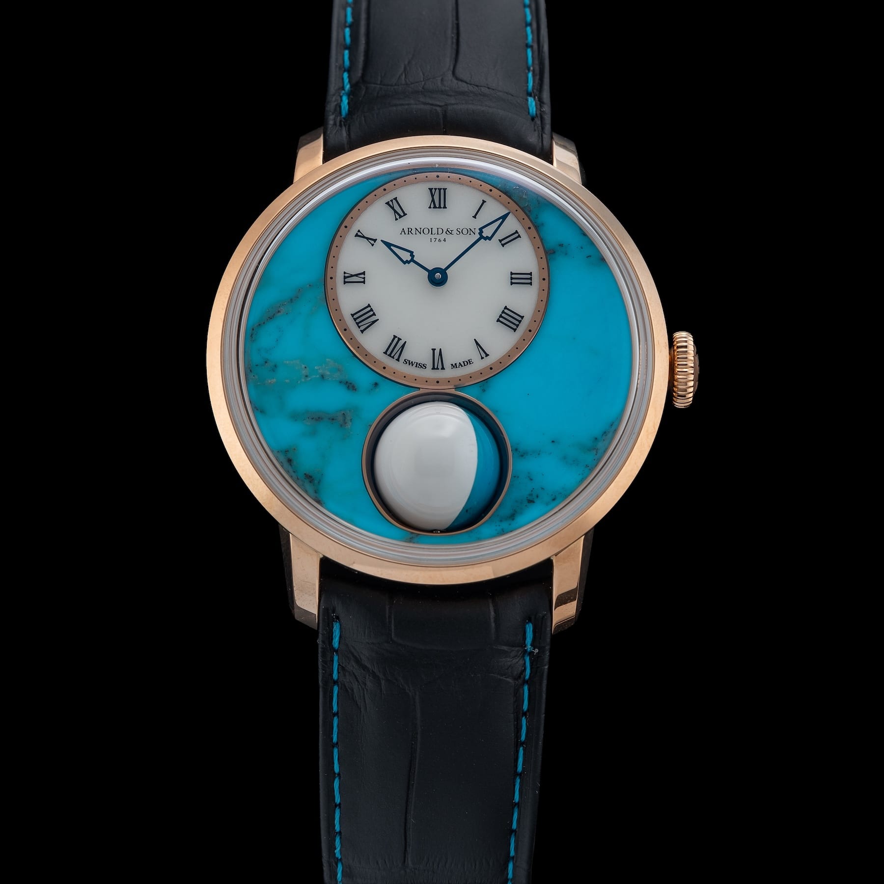 Arnold & Son Luna Magna Red Gold 5N Turquoise 1LMAR.T01A.C1322D
