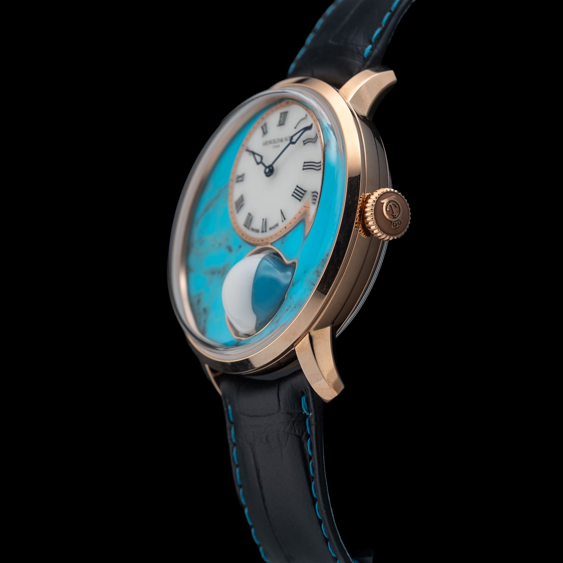 Arnold & Son Luna Magna Red Gold 5N Turquoise 1LMAR.T01A.C1322D