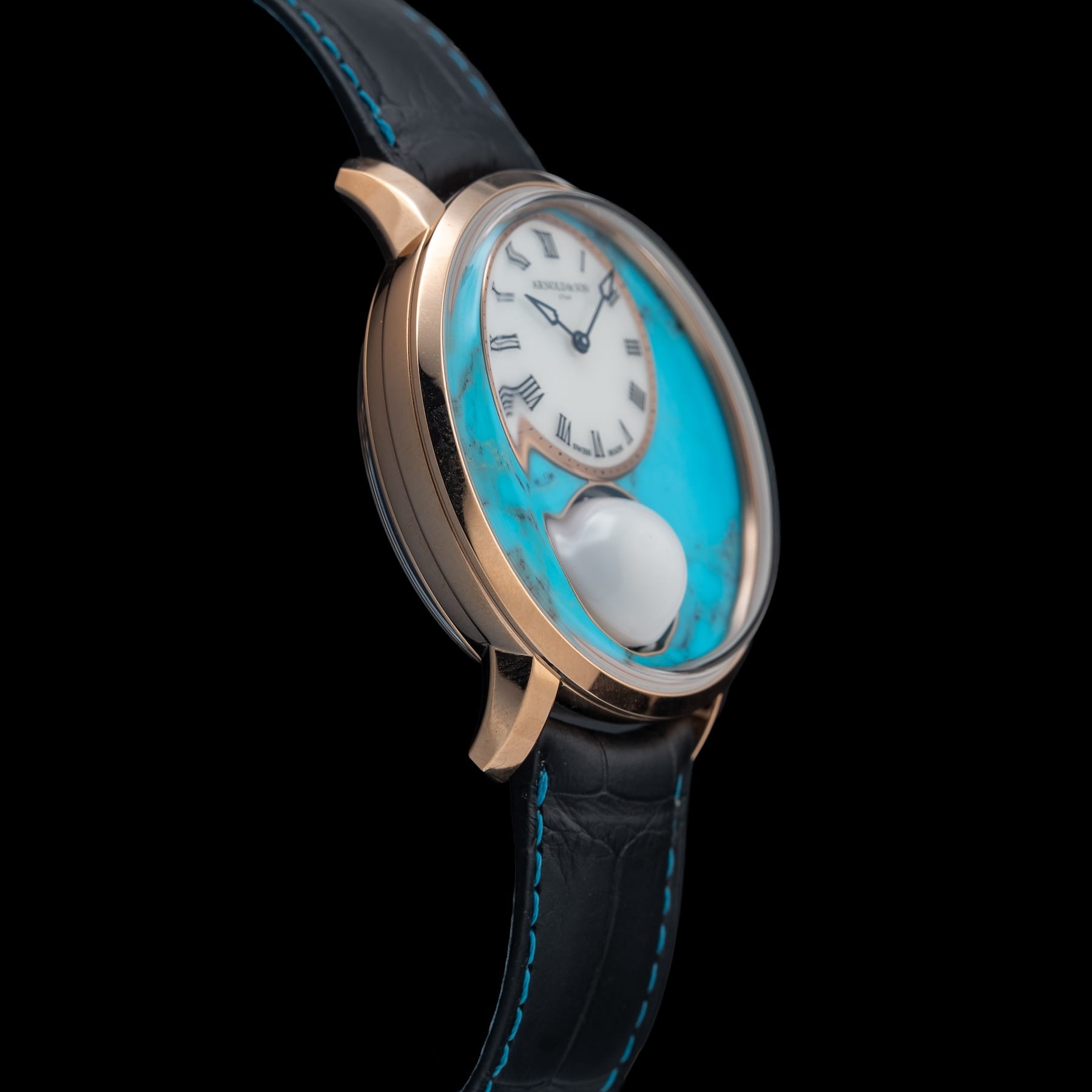 Arnold & Son Luna Magna Red Gold 5N Turquoise 1LMAR.T01A.C1322D