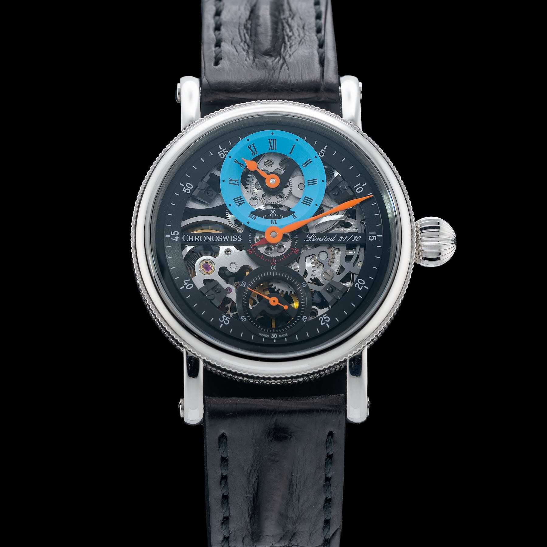 Chronoswiss CH-6723S-BKLB Flying Grand Regulator Skeleton Blue