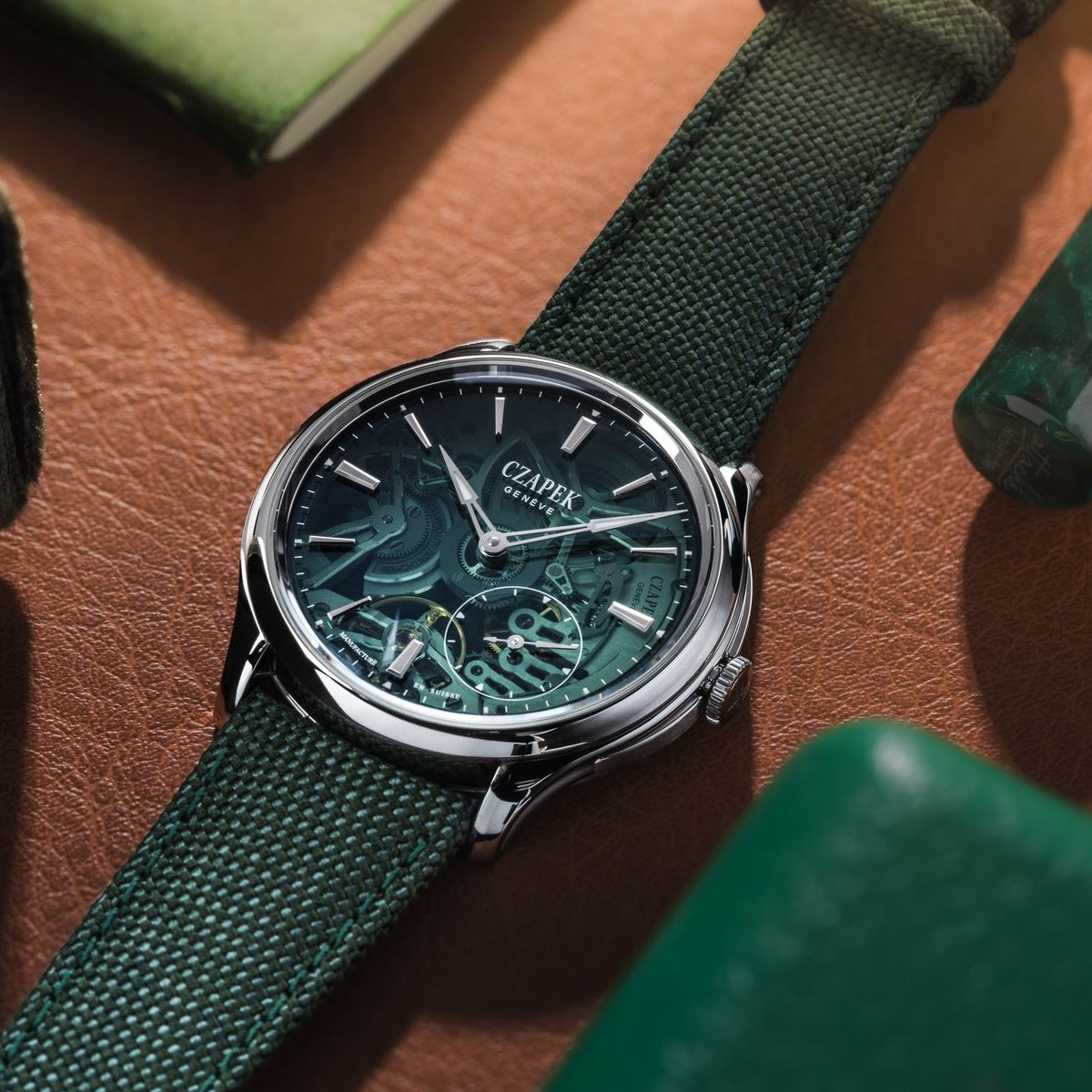 Czapek x Fratello Promenade Transparencies Viridian Green 1706