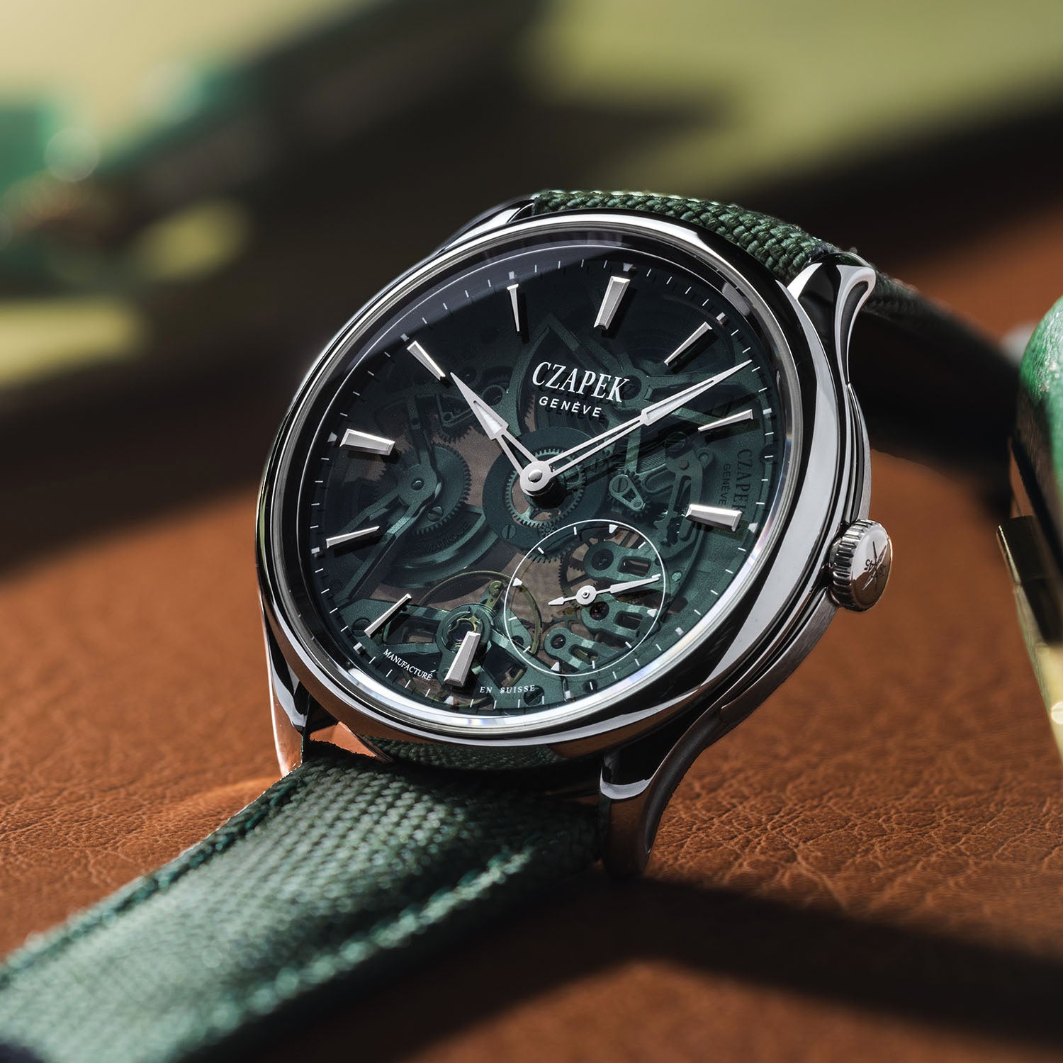 Czapek x Fratello Promenade Transparencies Viridian Green 1706