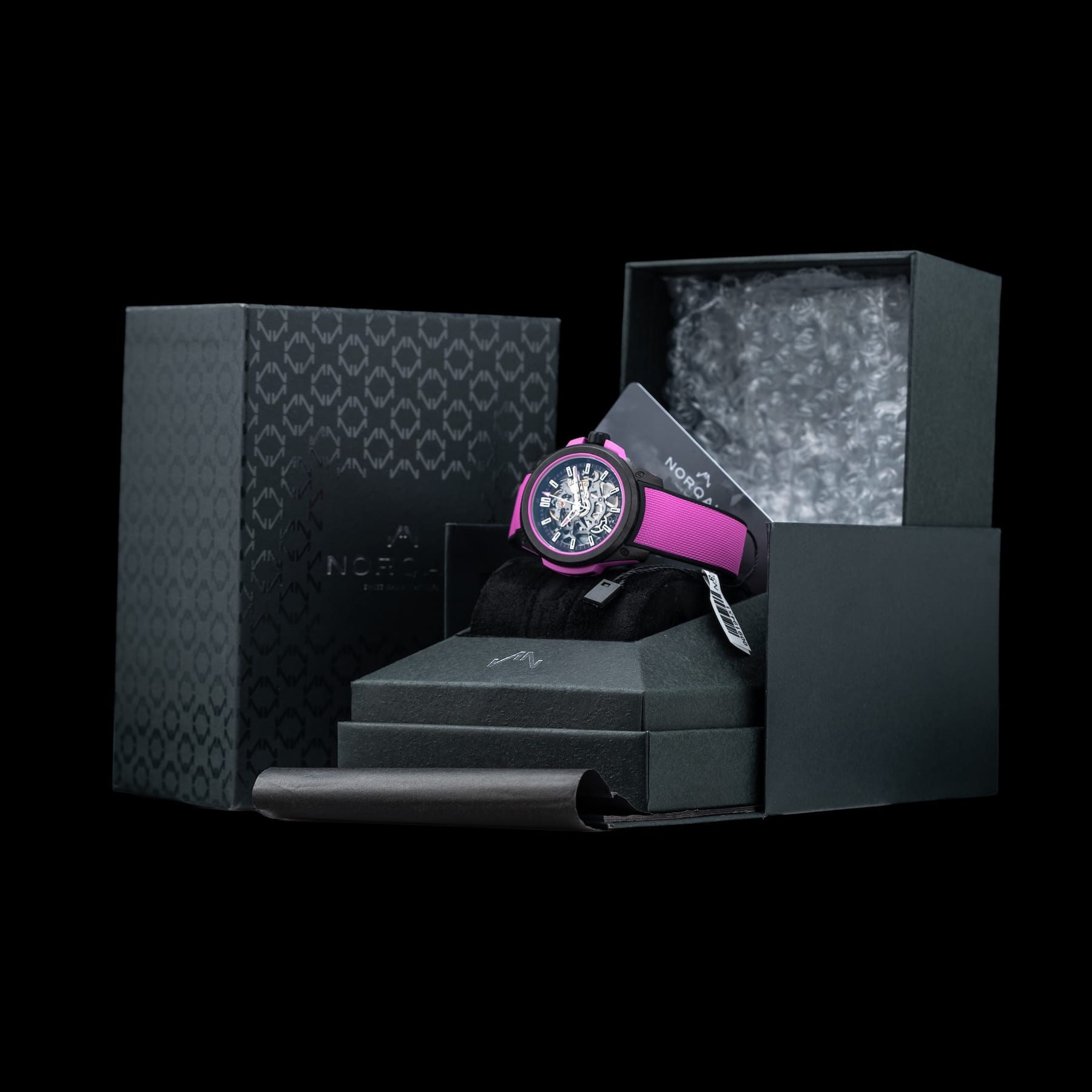Norqain Independence Wild One Skeleton Hyper Pink Automatic – N3001.07Q04.B03.R01