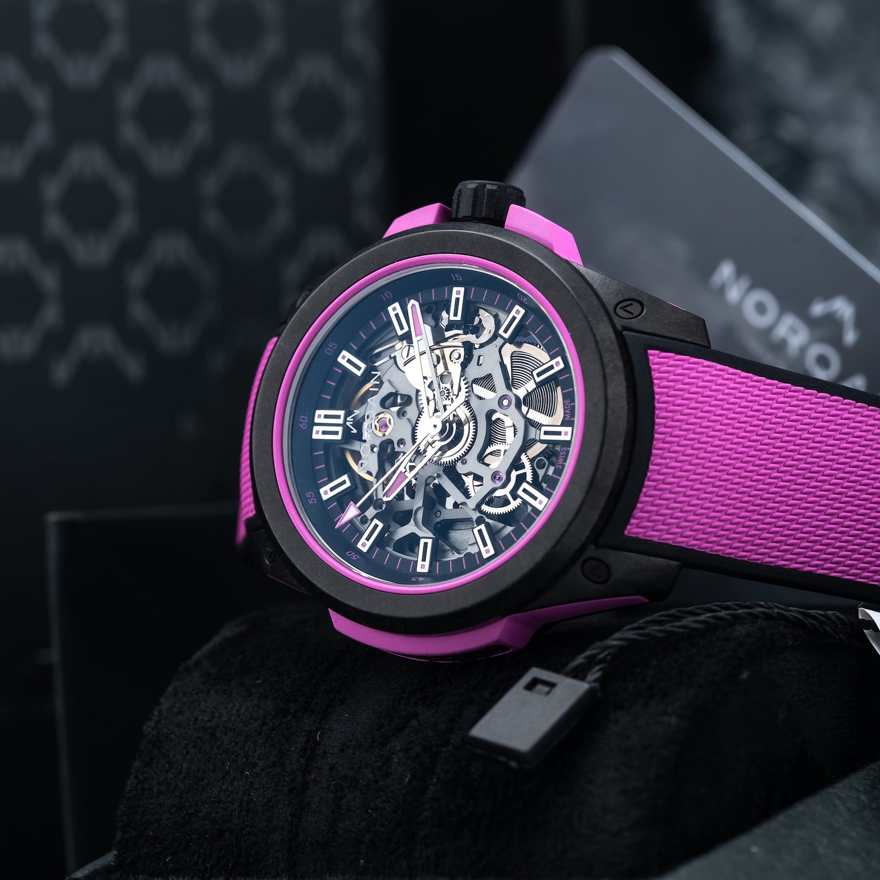 Norqain Independence Wild One Skeleton Hyper Pink Automatic – N3001.07Q04.B03.R01