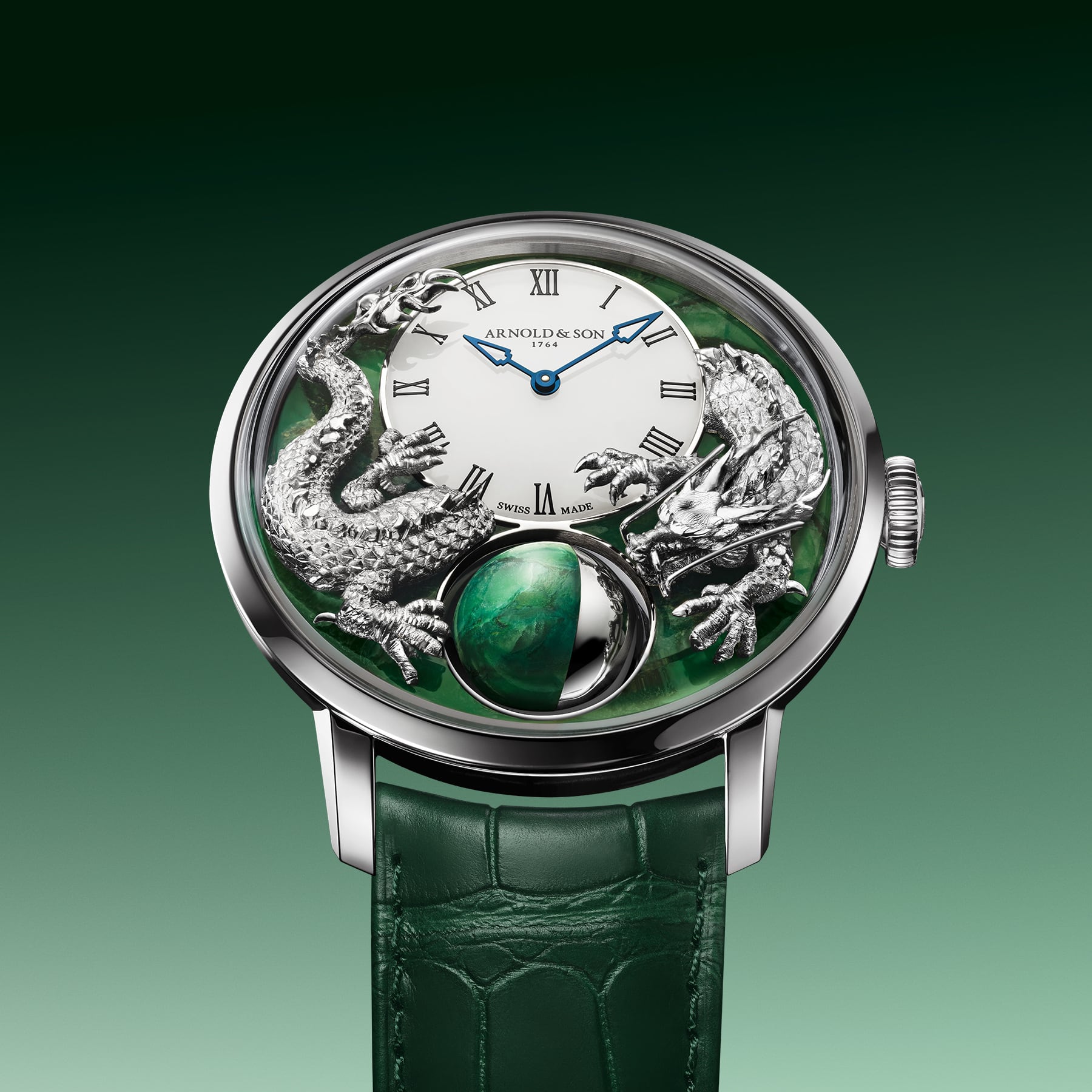Arnold & Son Luna Magna Platinum Dragon Verdite 1LMAX.Z05A.C1437C