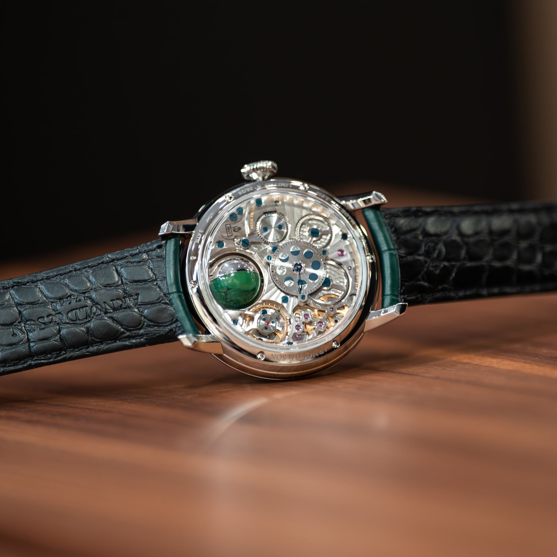 Arnold & Son Luna Magna Platinum Dragon Verdite 1LMAX.Z05A.C1437C