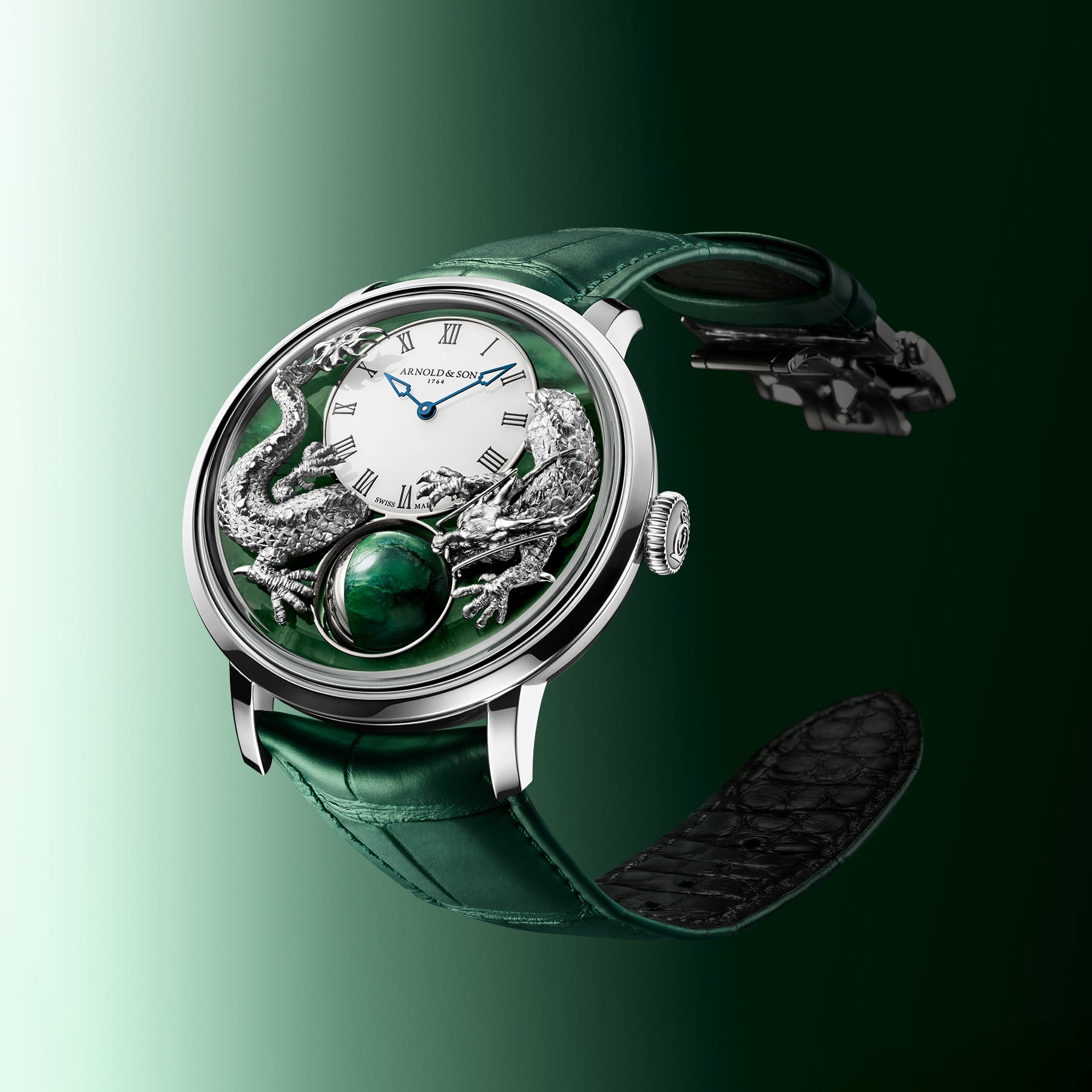 Arnold & Son Luna Magna Platinum Dragon Verdite 1LMAX.Z05A.C1437C