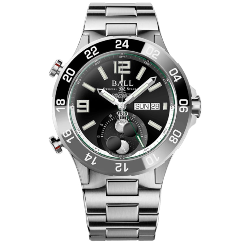 Ball Roadmaster Marine GMT Moon Phase DG3220A-S9C-BK
