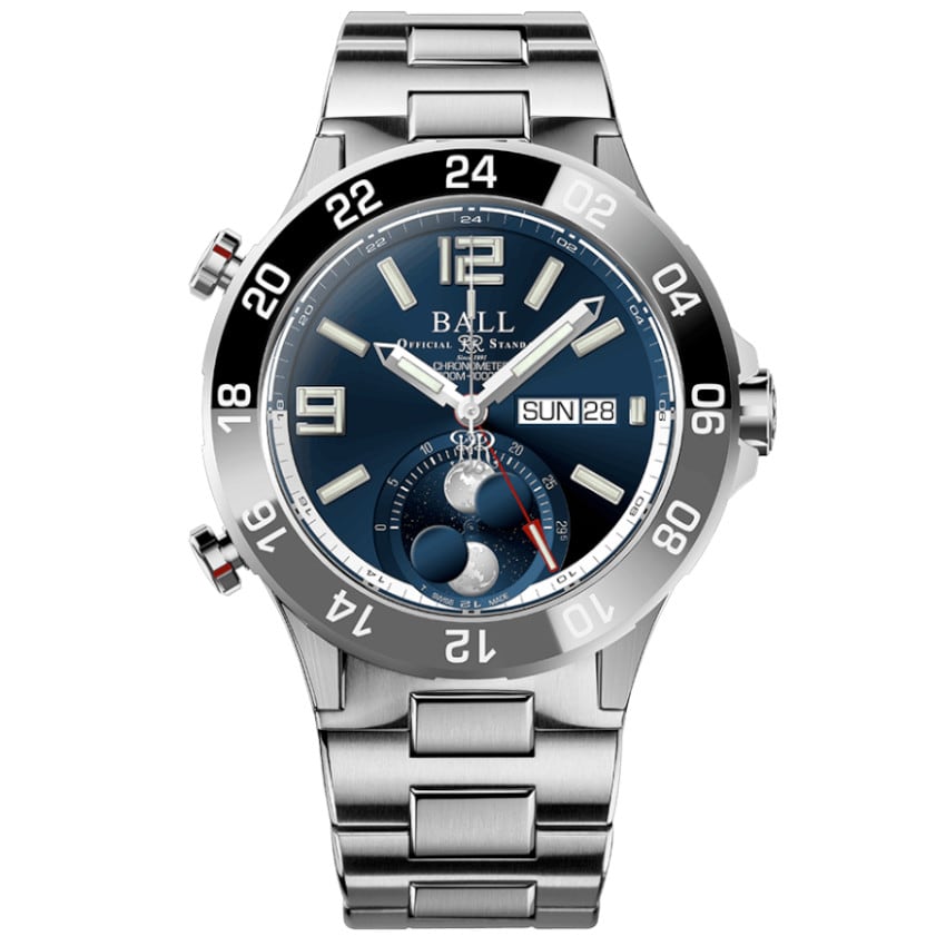 Ball Roadmaster Marine GMT Moon Phase DG3220A-S9C-BE