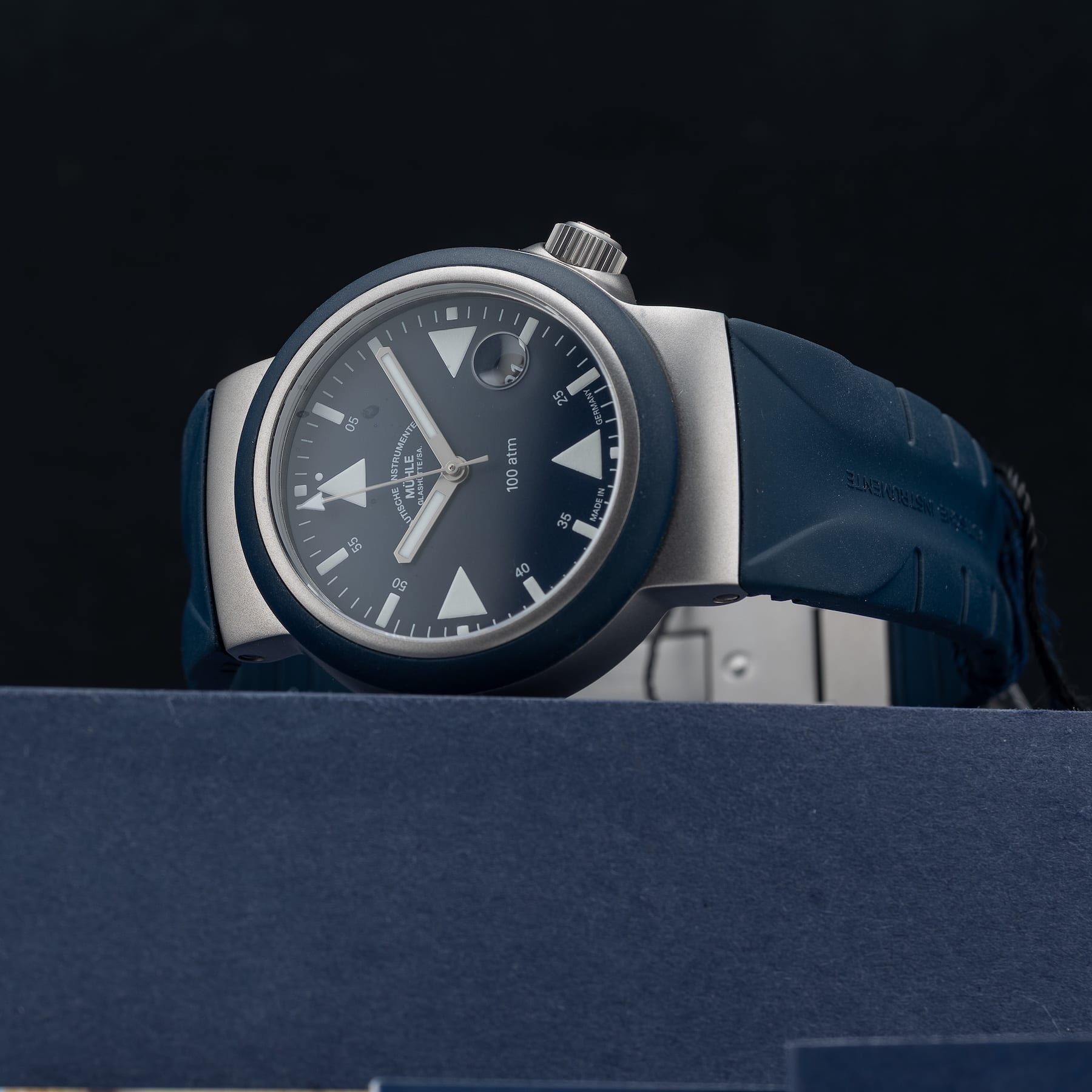 Mühle Glashütte S.A.R Rescue Timer Nautical Blue on Strap M1-41-02-KB-II