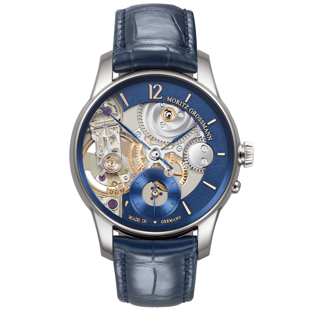 Moritz Grossmann Backpage Tremblage Platinum Blue Meteor MG-003979