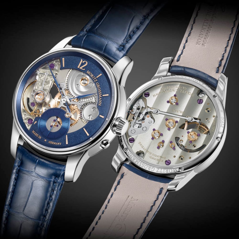 Moritz Grossmann Backpage Tremblage Platinum Blue Meteor MG-003979