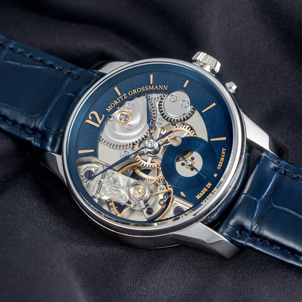 Moritz Grossmann Backpage Tremblage Platinum Blue Meteor MG-003979
