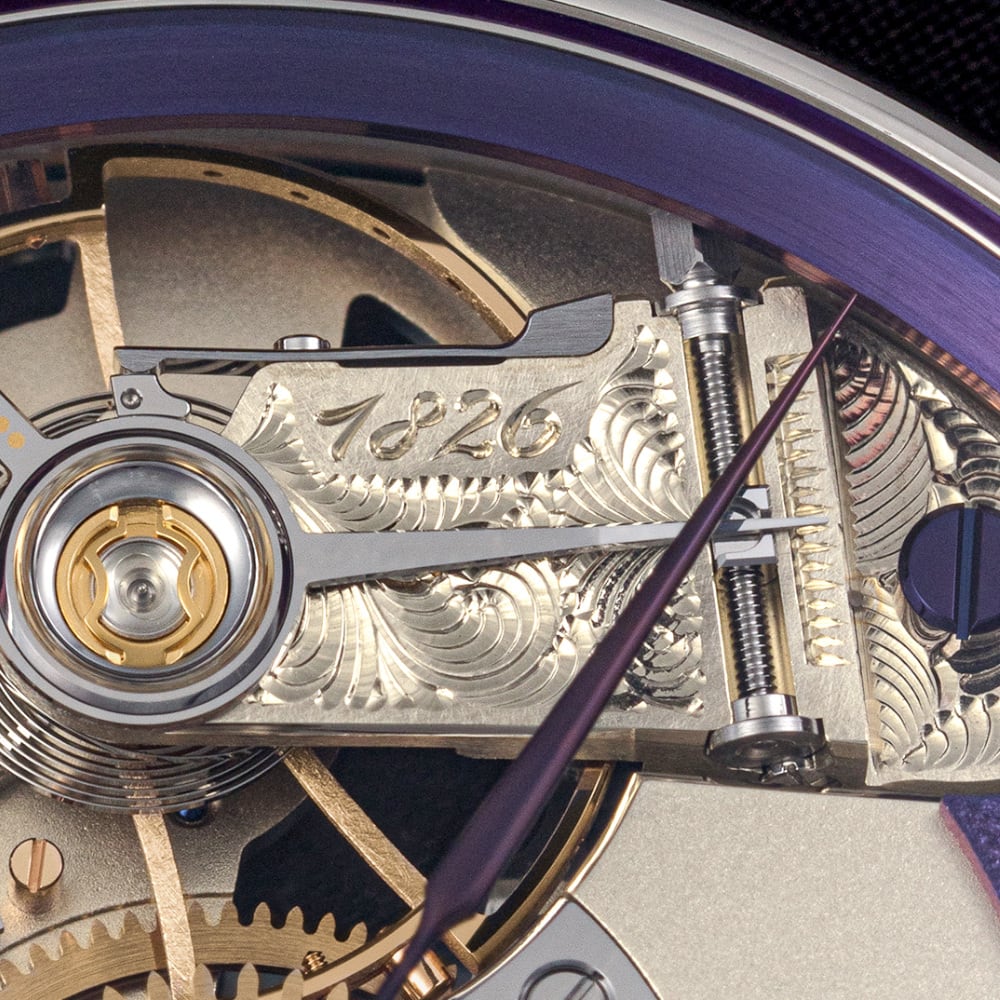 Moritz Grossmann Backpage Tremblage Platinum Violet MG-003980