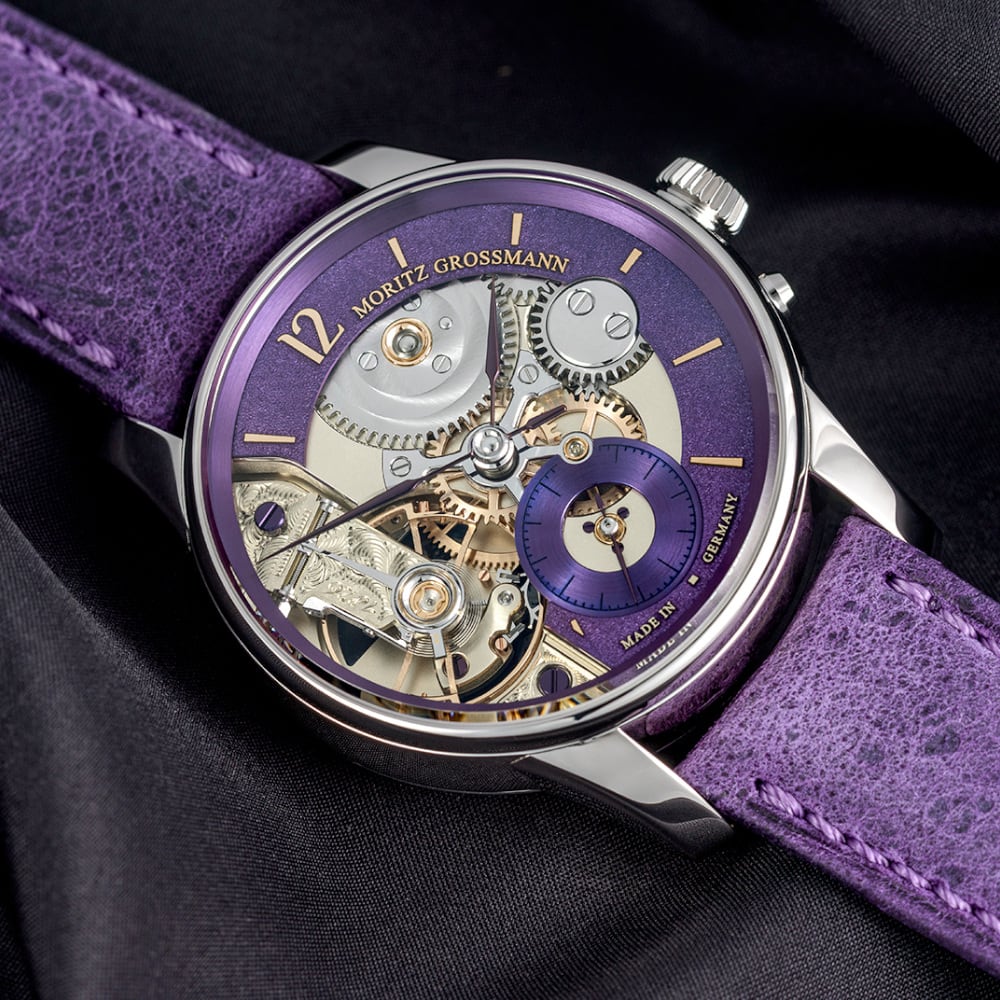 Moritz Grossmann Backpage Tremblage Platinum Violet MG-003980