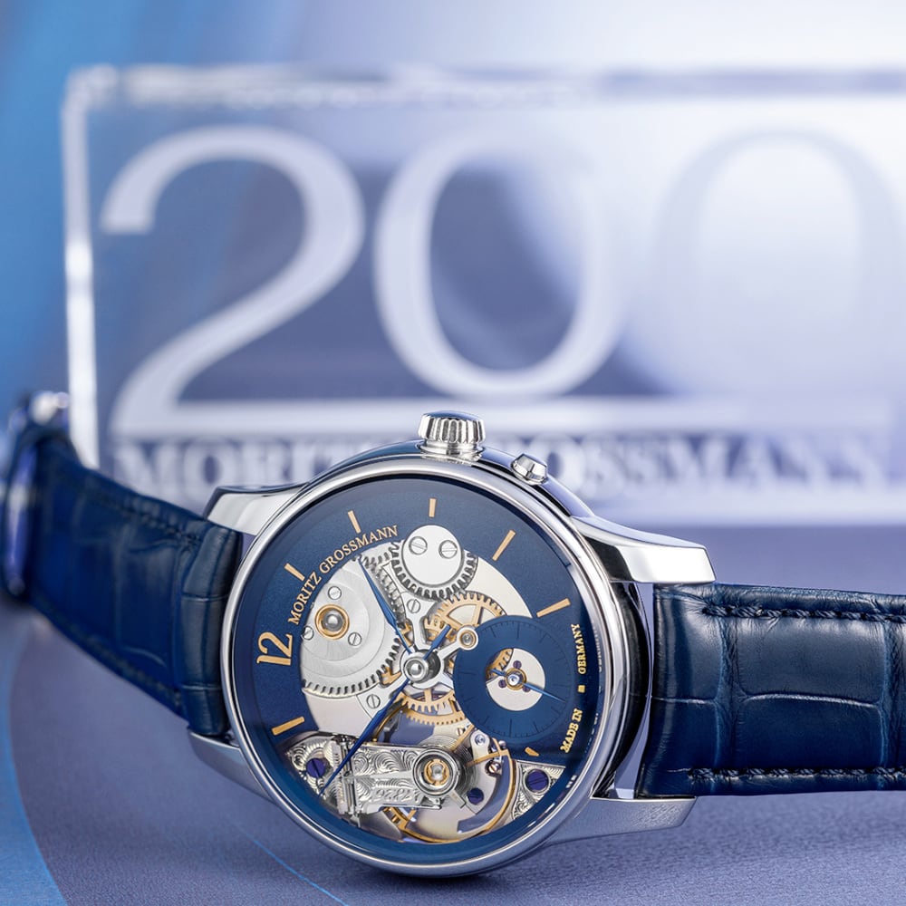 Moritz Grossmann Backpage Tremblage Platinum Blue Meteor MG-003979