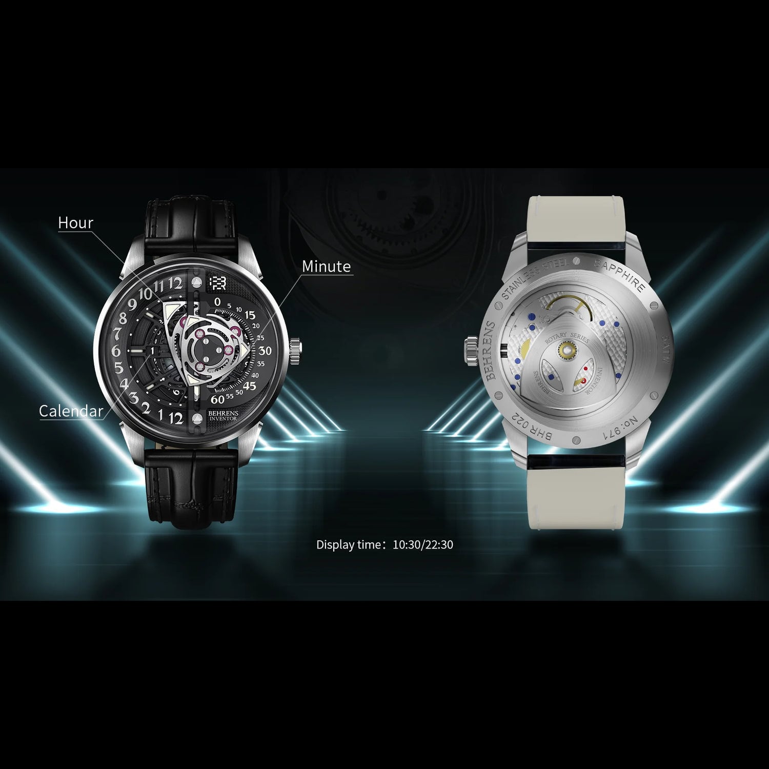 Behrens Rotary Black on Bracelet