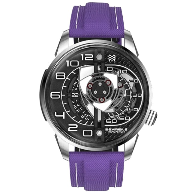Behrens Rotary Black on Purple Strap