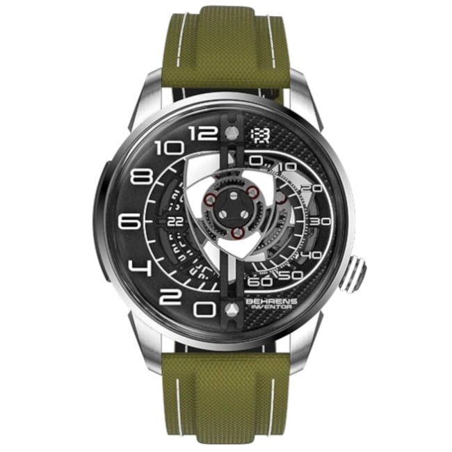 Behrens Rotary Black on Green Strap