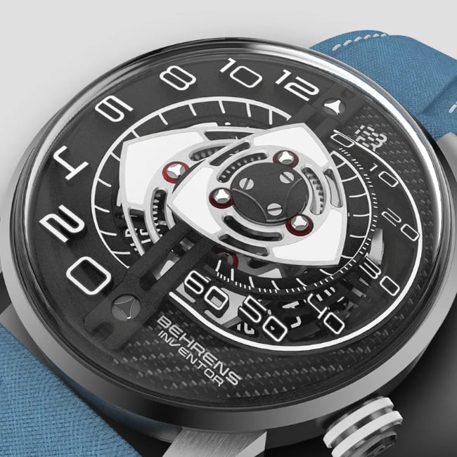 Behrens Rotary Black on Red Strap