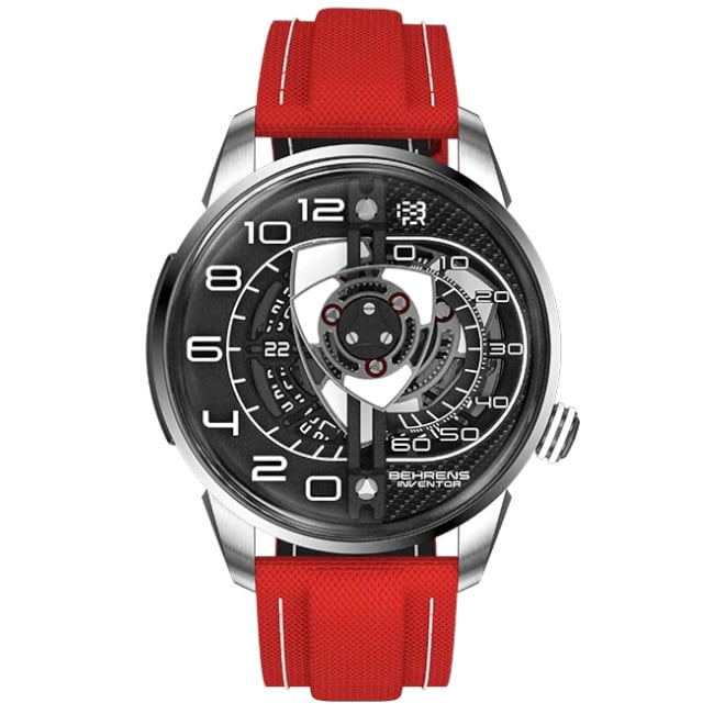 Behrens Rotary Black on Red Strap