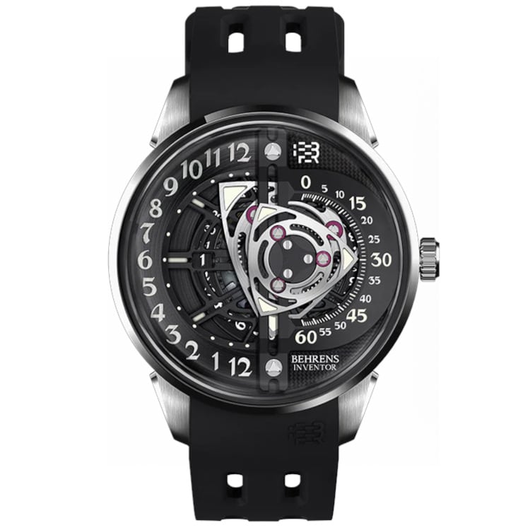 Behrens Rotary Black on Fluoroelastomer Strap