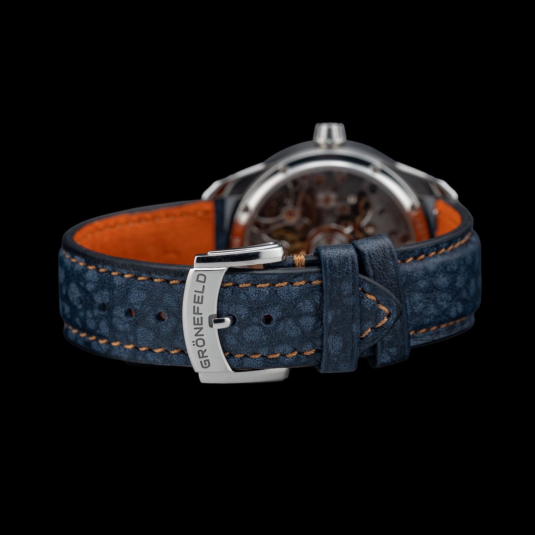 Grönefeld 1941 Principia Automatic Stainless Steel Salmon Dial 41126