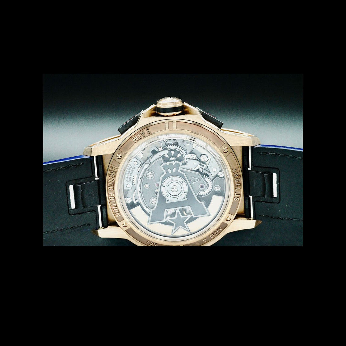 Angelus 0CDZE.U02A.K009H Chronodate Gold Blue