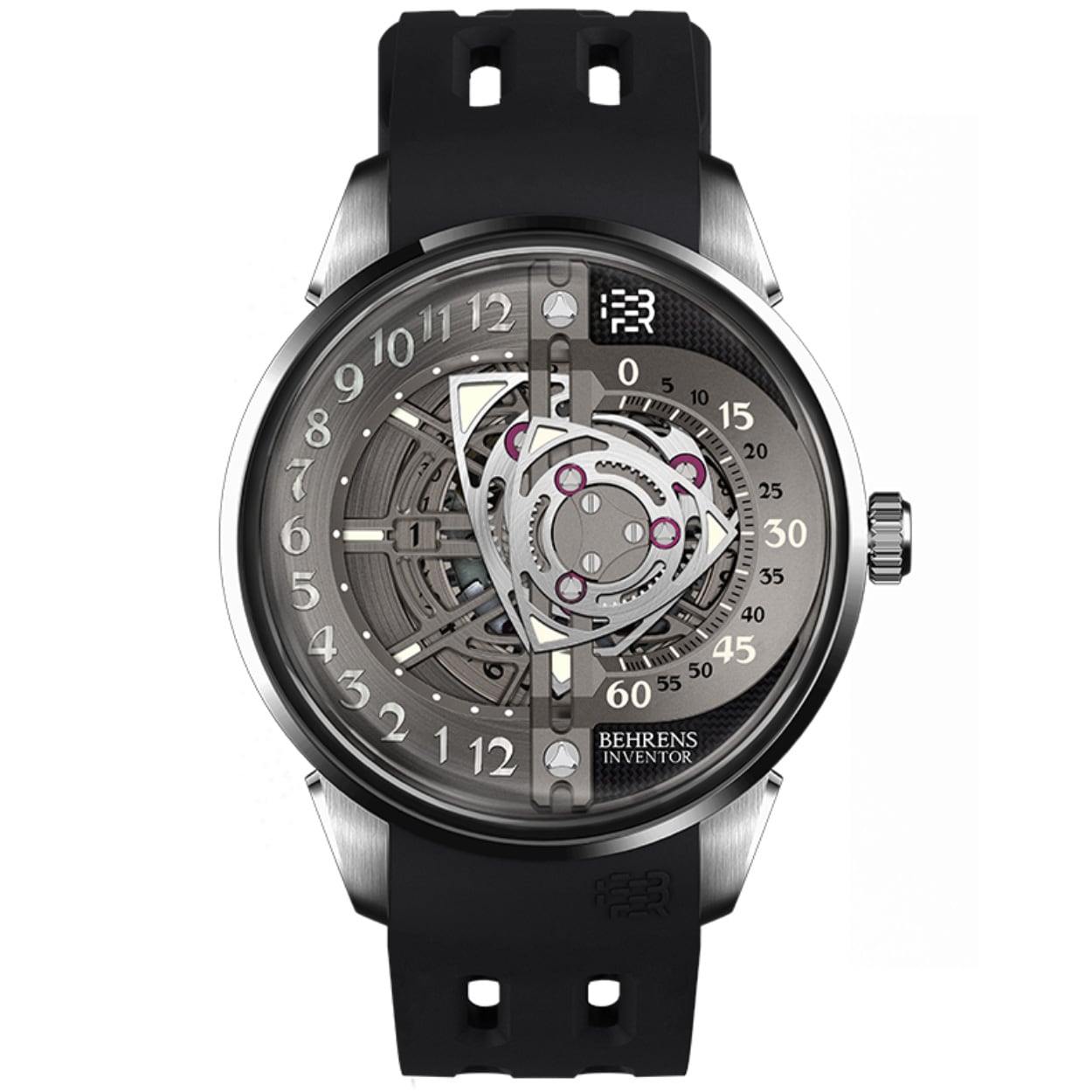 Behrens Rotary Grey on Fluoroelastomer Strap