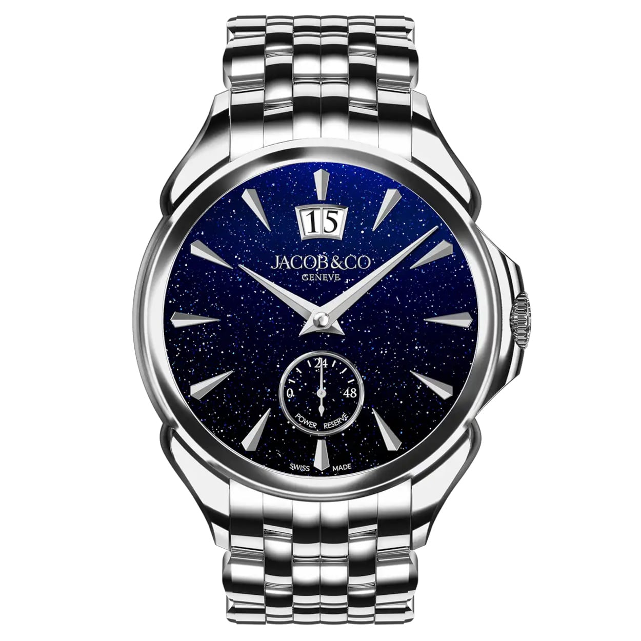 Jacob & Co. Palatial Stainless Steel Aventurine Dial