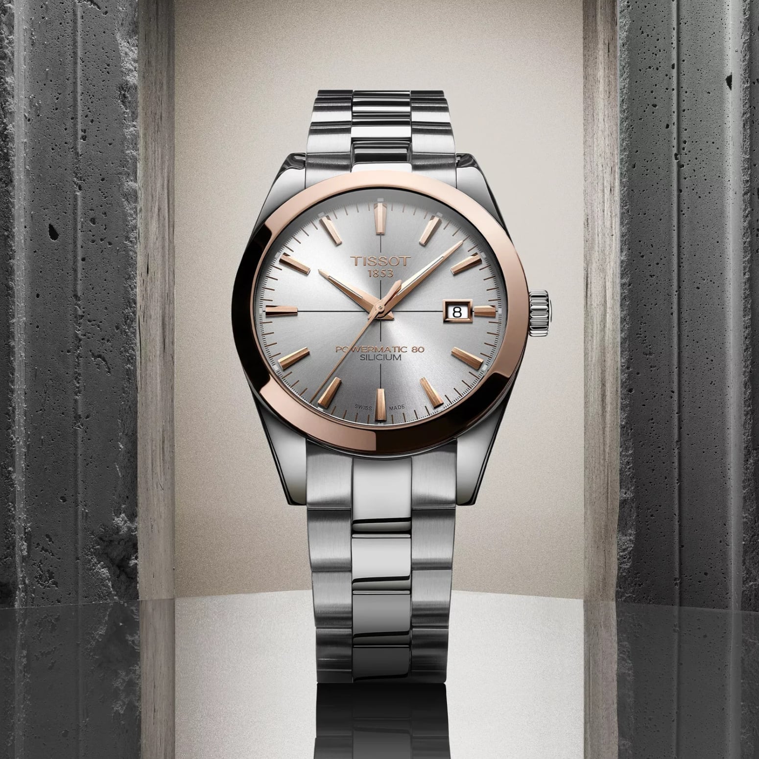 Tissot Gentleman Gold Bezel 40mm T927.407.41.031.00
