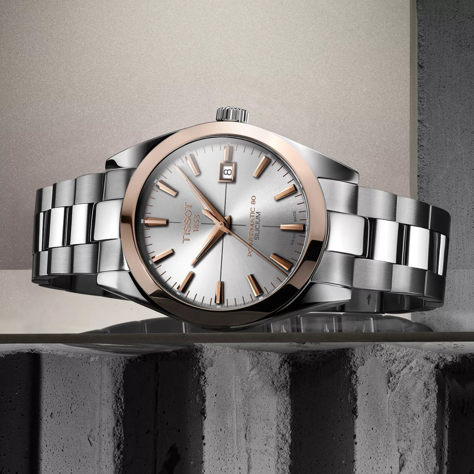 Tissot Gentleman Gold Bezel 40mm T927.407.41.031.00
