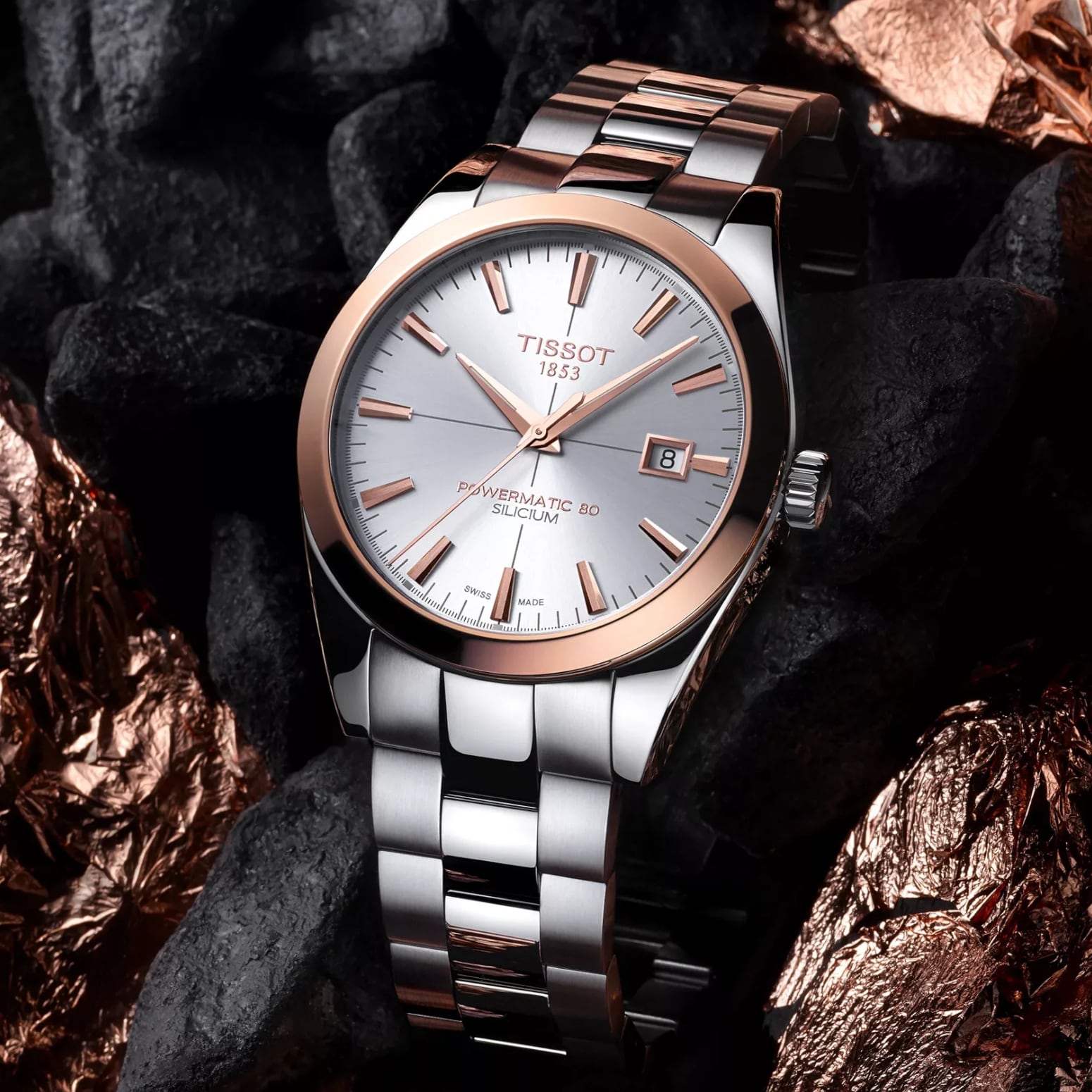 Tissot Gentleman Gold Bezel 40mm T927.407.41.031.00