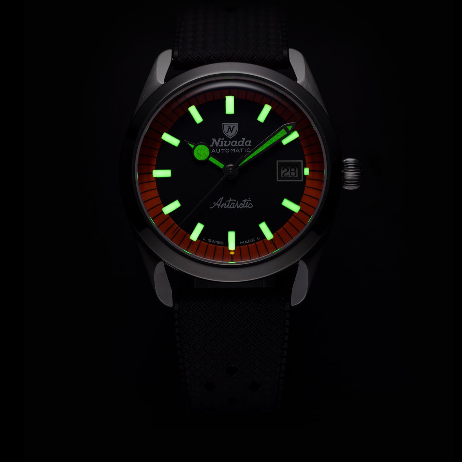 Nivada Grenchen Super Antarctic Black & Orange 32056A10