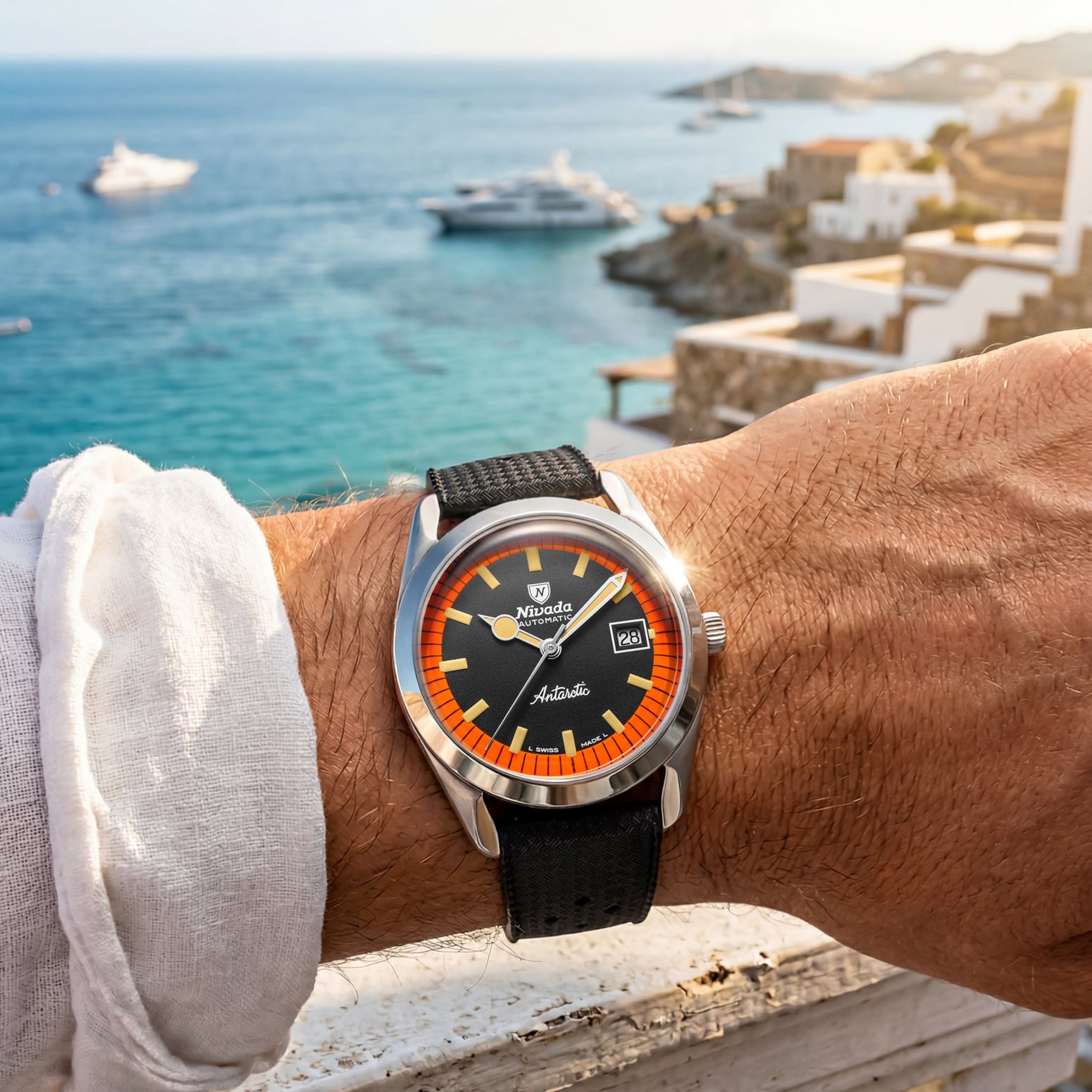 Nivada Grenchen Super Antarctic Black & Orange 32056A10