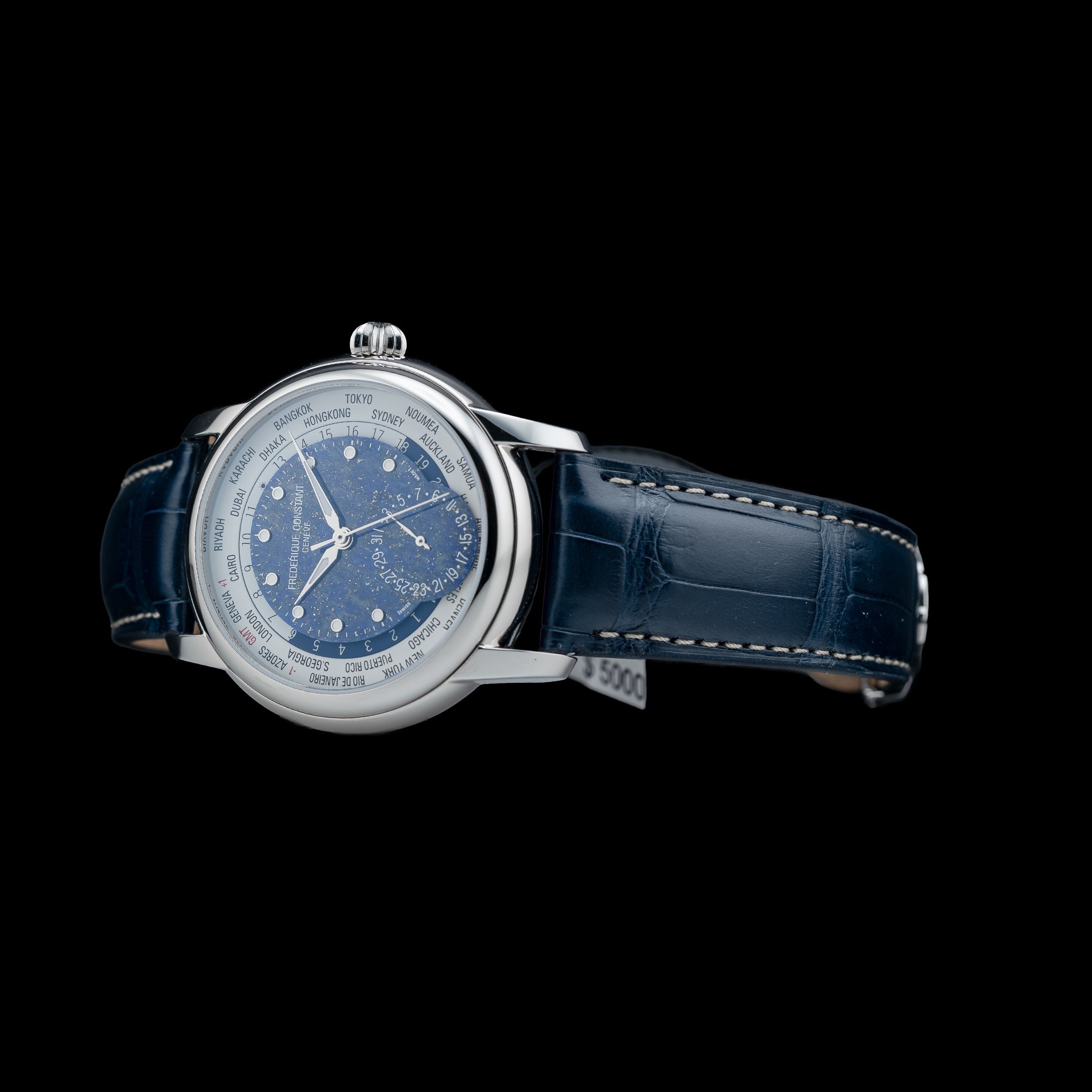 Frederique Constant Classic Worldtimer Lapis Lazuli Limited Edition FC-718LA4H6