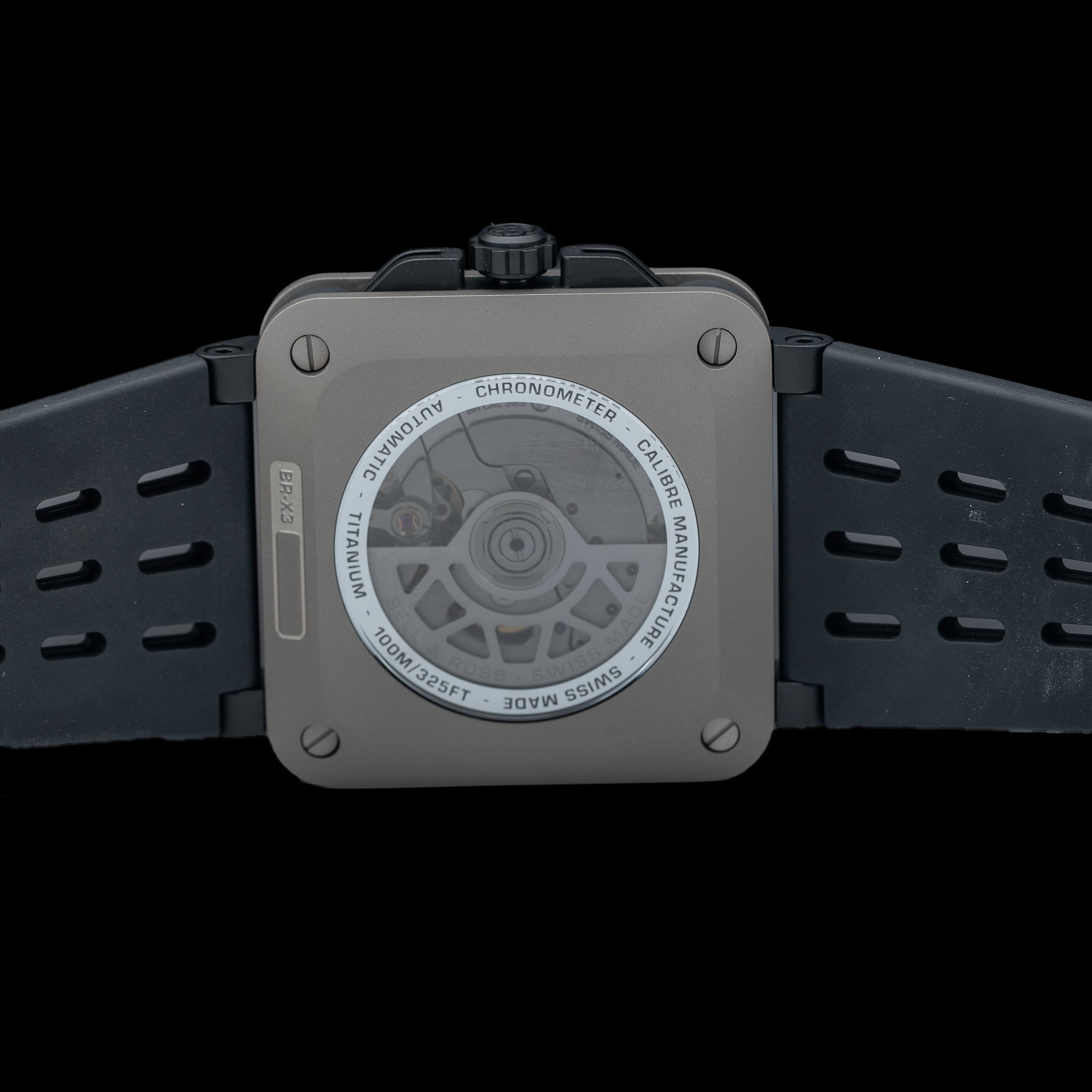 Bell & Ross Black Titanium On Rubber Strap BRX3R-BL-TI/SRB