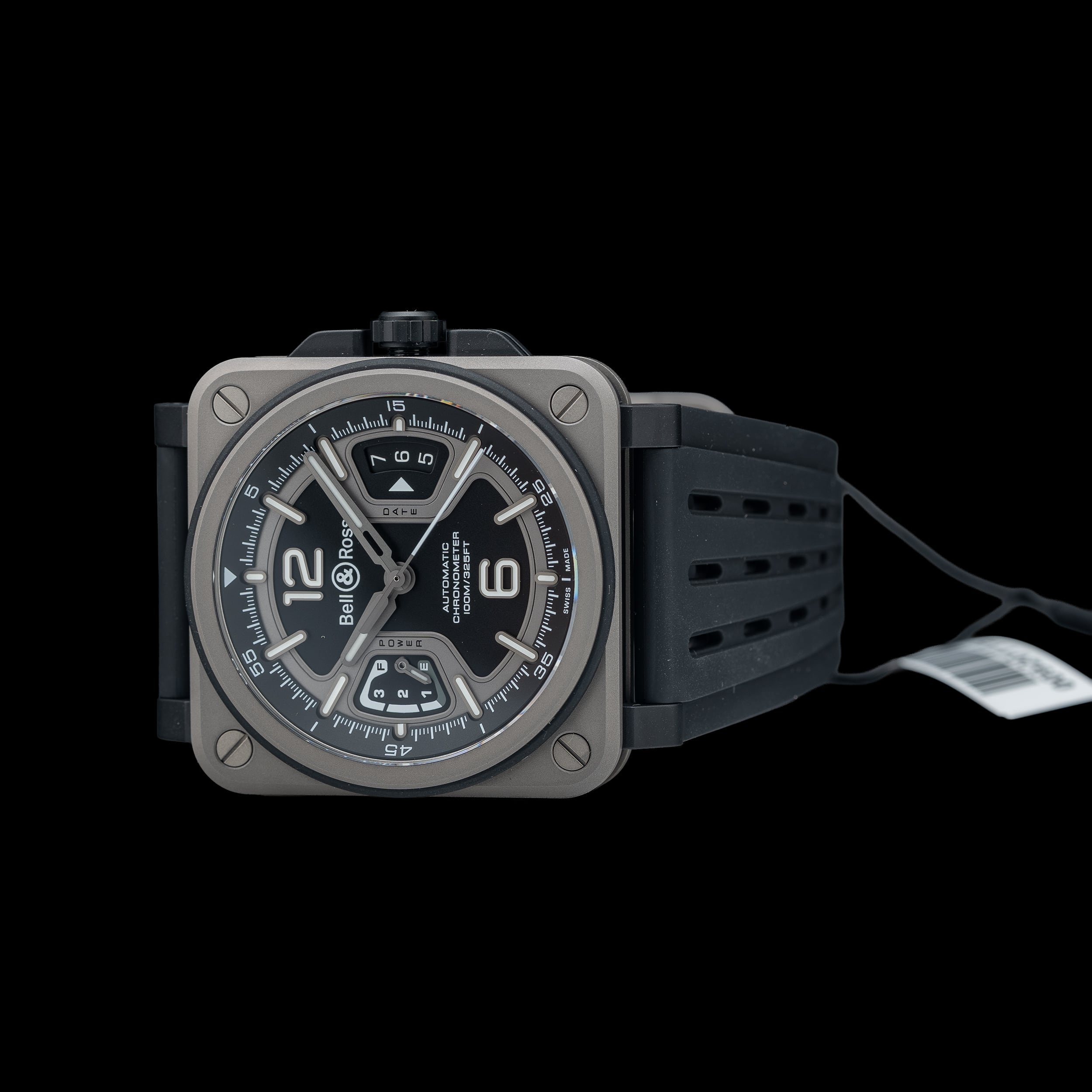 Bell & Ross Black Titanium On Rubber Strap BRX3R-BL-TI/SRB