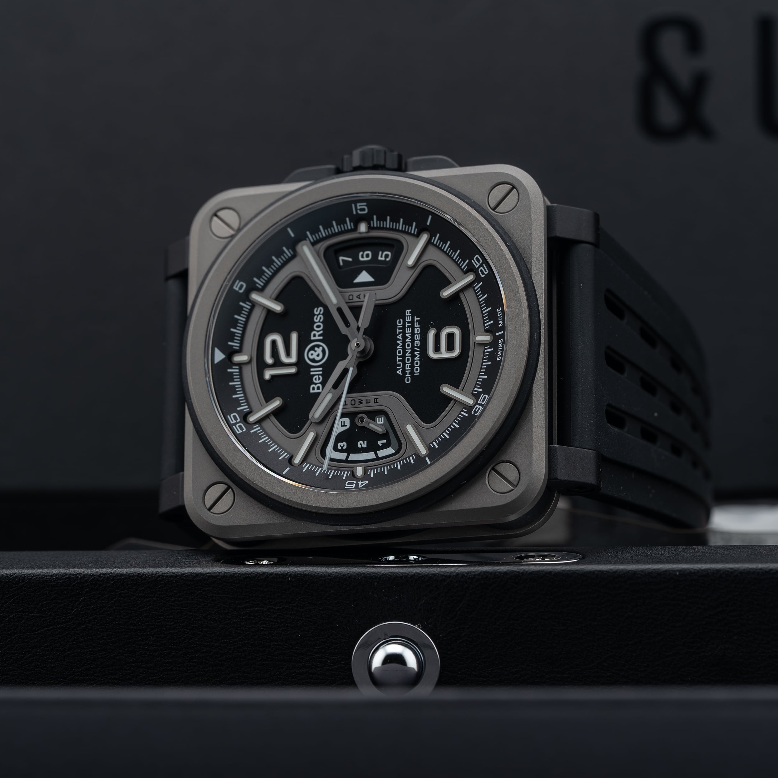 Bell & Ross Black Titanium On Rubber Strap BRX3R-BL-TI/SRB