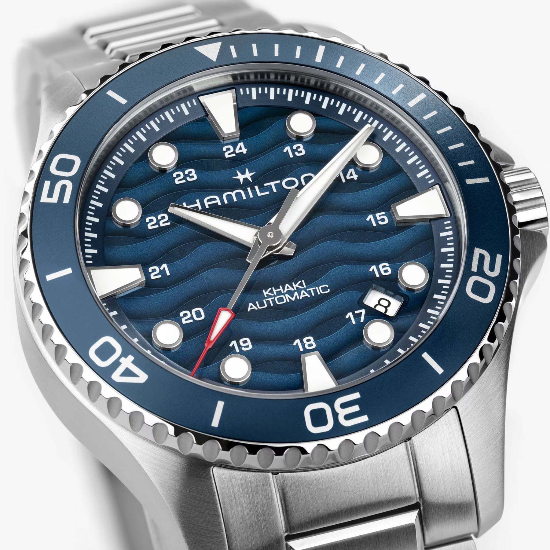 Hamilton H82425140 Khaki Navy Scuba Gmt 40Mm
