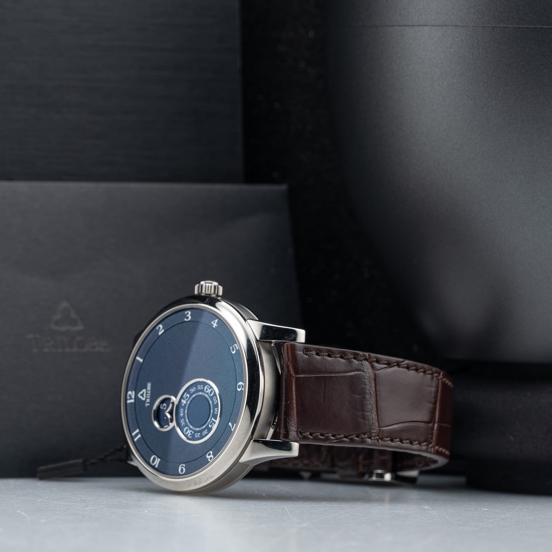 Trilobe Nuit Fantastique Grained Blue Titanium NF05BG
