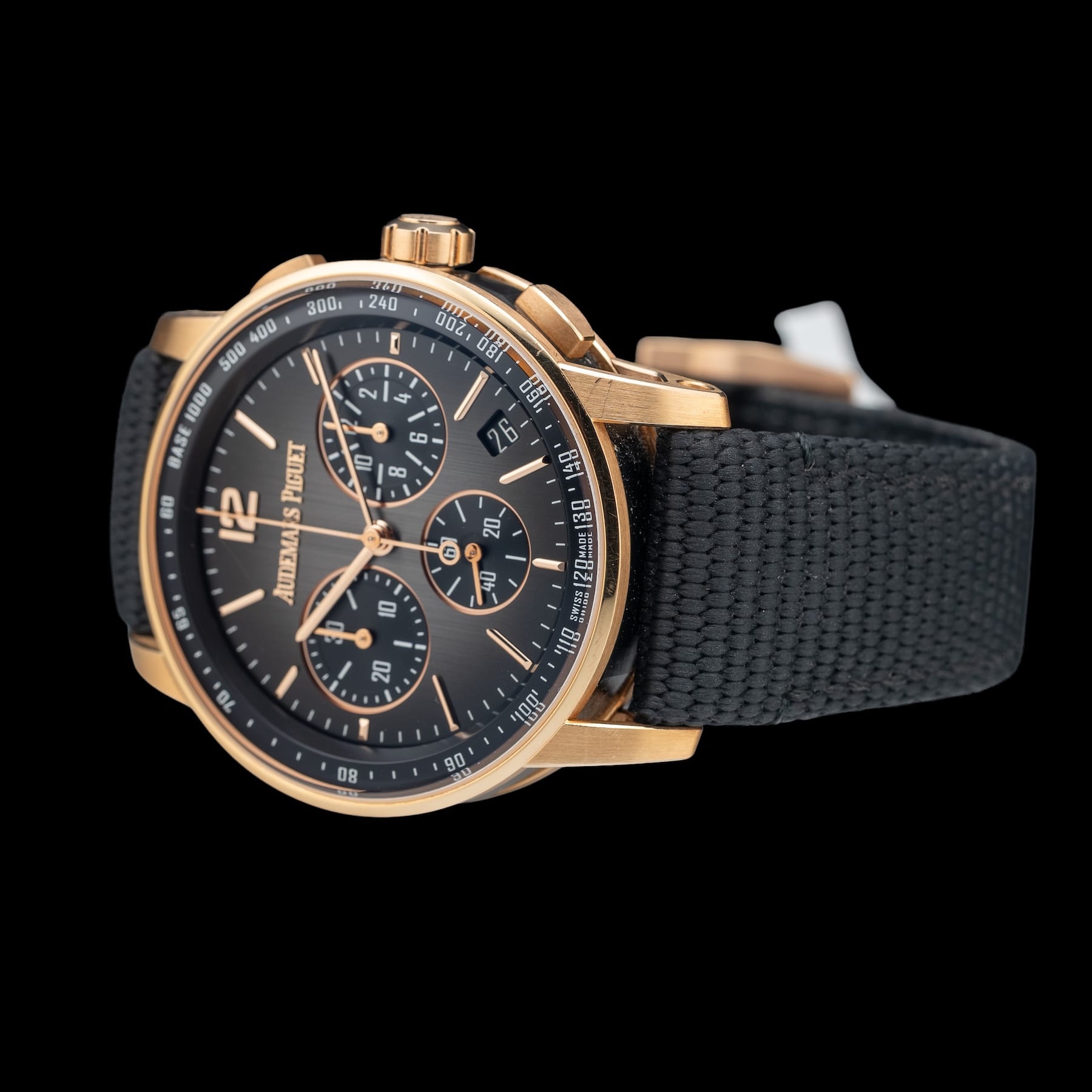 Audemars Piguet Rose Gold Chronograph Smoked Dial 26393OR