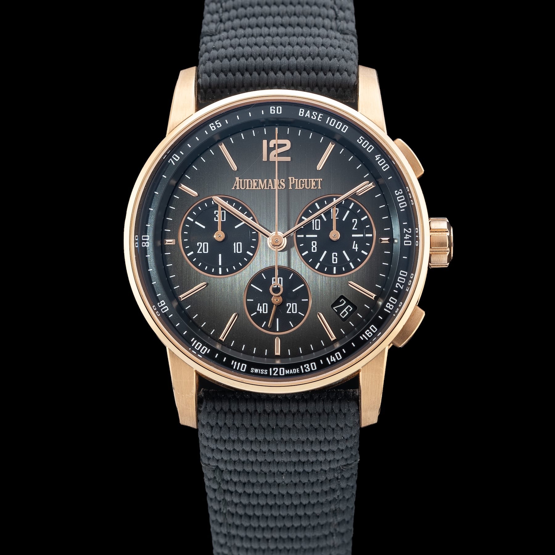 Audemars Piguet Rose Gold Chronograph Smoked Dial 26393OR