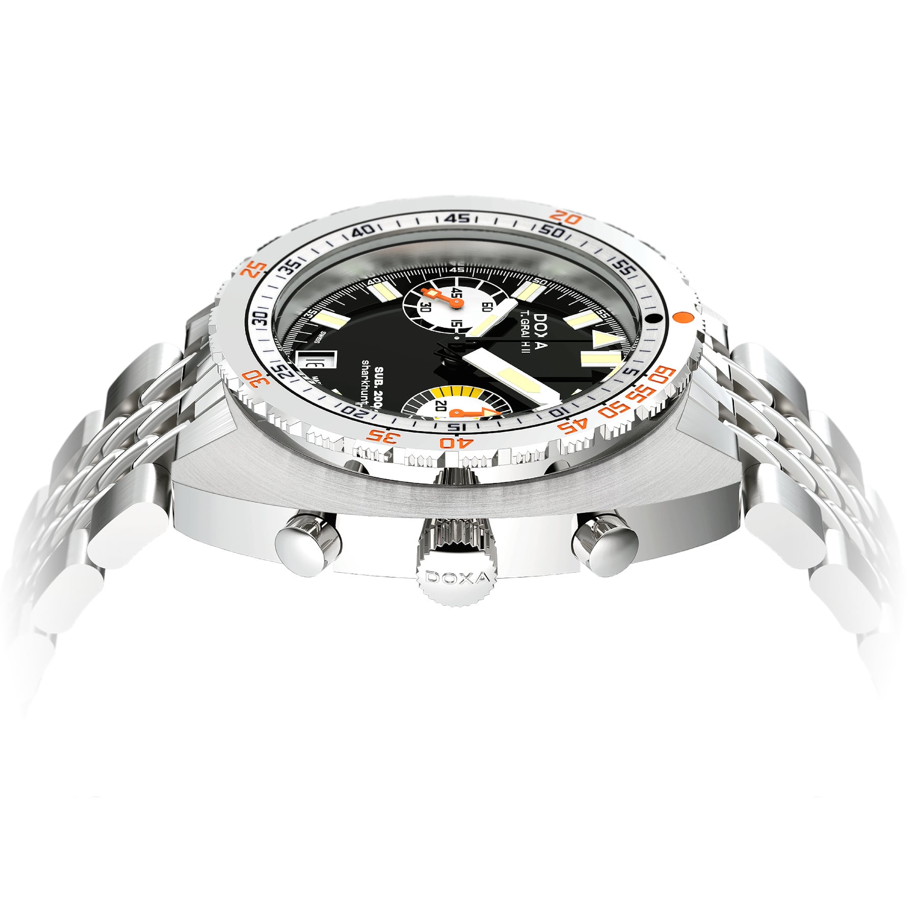 DOXA SUB 200 T.Graph II Sharkhunter on Bracelet 806.10.101.10