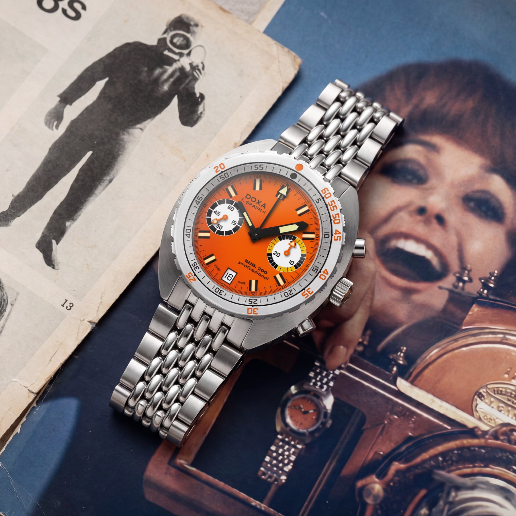 DOXA SUB 200 T.Graph II Professional on Bracelet 806.10.351.10